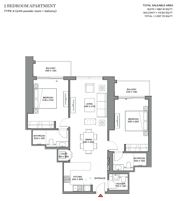 Two Bedrooms